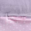 LULANDO Poduszka rogal dla kobiet w ciąży typu C, Różowe groszki / Szary, 130x60 cm