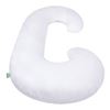 LULANDO Poduszka rogal dla kobiet w ciąży typu C, biały, 130x60 cm