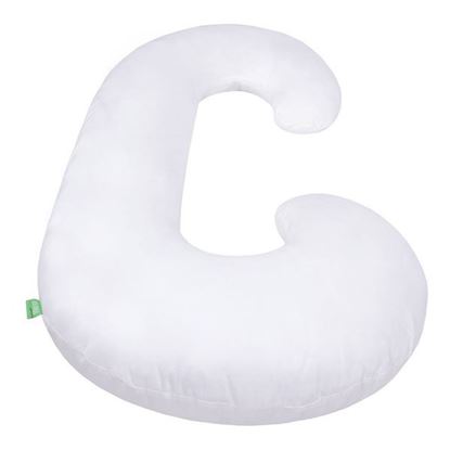 LULANDO Poduszka rogal dla kobiet w ciąży typu C, biały, 130x60 cm