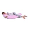 Lulando Bomerang poduszka do karmienia i spania, Różowy w białe groszki, 200x39 cm