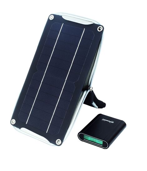 POWERplus Crocodile - wydajna ładowarka solarna 5W z powerbankiem 10400 mAh