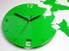 Zegar ścienny Motyl zielony