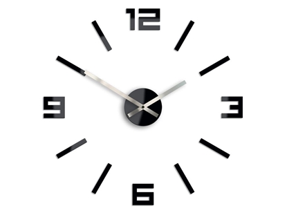Zegar ścienny Arabic Czarny