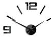 Zegar ścienny Silver XL Czarny