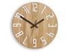 Zegar drewniany Slim Biało-Brązowy