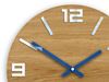 Zegar drewniany Arabik Biało - Niebieski