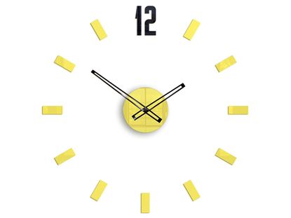 Zegar ścienny POINT Żółty