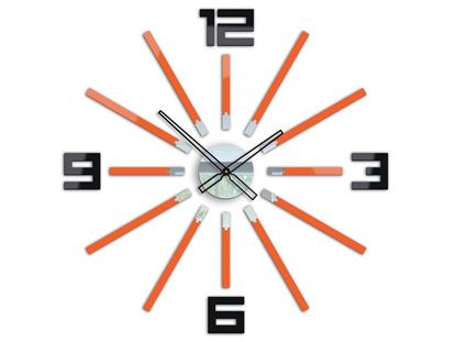 Zegar scienny Briliant Pomarańczowy