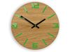 Zegar drewniany Arabik zielony