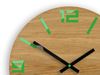 Zegar drewniany Arabik zielony