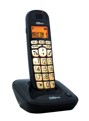 Bezprzewodowy telefon MAXCOM MC6800 Czarny