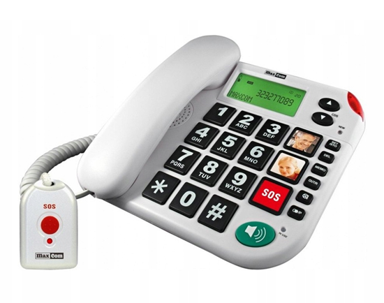 Telefon stacjonarny z funkcją SOS MAXCOM KXT481