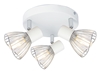 Lampa sufitowa plafon 3X40W E14 biały chrom FLY 98-61980
