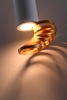 Lampa sufitowa złoty+biały 6x20cm Tuba Candellux 2276076