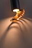 Lampa sufitowa złoty+czarny 6x20cm Tuba Candellux 2277110