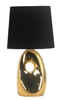 Lampka nocna czarns złota ceramika 1xE27 Hierro 41-79916