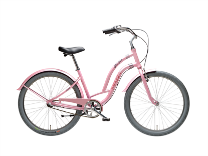 Rower MAXIM 26" Grigio 3-s różowy 