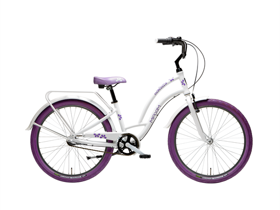 Rower MAXIM 24" Violetto 3-s biały 