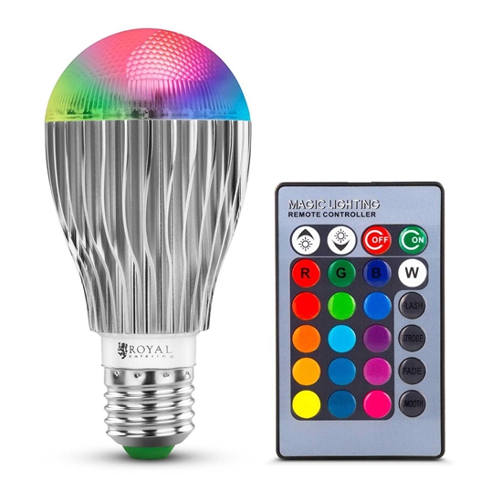 Żarówka LED RGB zmieniająca kolory 16 kolorów 5 trybów 5W + pilot