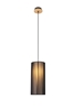 Lampa wisząca czarna drewniana 18cm Kioto Ledea 50101217