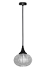 Lampa wiszącza czarna/bezbarwna 145mm Exeter Ledea 50101275
