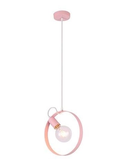 Lampa wisząca różowa metalowa Nexo Ledea 50101197