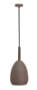 Lampa wisząca brązowa metal / drewno E27 Flen Ledea 50101261