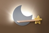 Kinkiet LED 5W dla dziecka szary księżyc gwiazdka Moon Candellux 21-75574