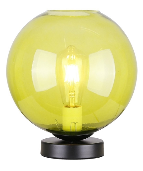 Lampka gabinetowa nocna zielone szkło 60W E27 Globe Candellux 41-78292