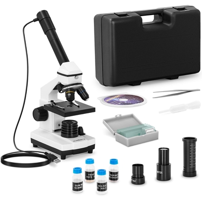 Mikroskop cyfrowy o powiększeniu 20-1280x USB ZESTAW