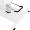 Fotel kosmetyczny z podnóżkiem do pedicure podologiczny do 150 kg LIMA biały