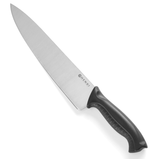Profesjonalny nóż kucharski czarny HACCP 240 mm - Hendi 842706