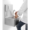Umywalka zlewozmywak do rąk bezdotykowy kolanowy ze stali nierdzewnej - Hendi 810309