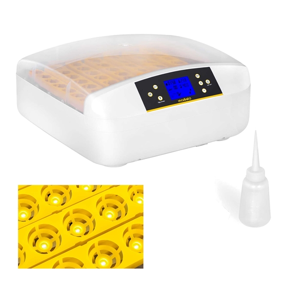 Inkubator wylęgarka klujnik do wylęgu 56 jaj + dozownik wody 90W