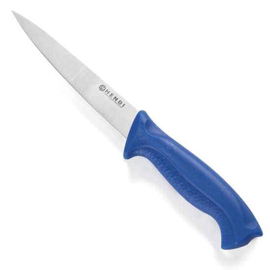 Nóż do filetowania ryb HACCP 300mm - niebieski - HENDI 842546