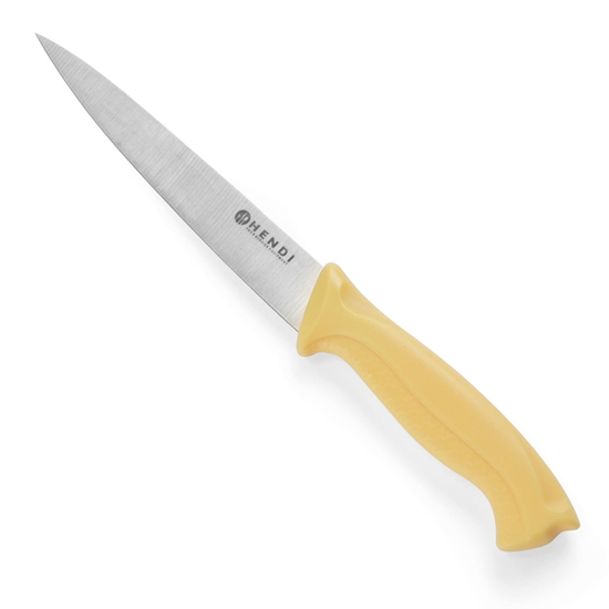 Nóż do filetowania drobiu HACCP 300mm - żółty - HENDI 842539