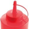 Dyspenser butelka do zimnych sosów zestaw 3szt. - czerwony 0.2L - HENDI 558041