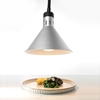 Lampa do podgrzewania potraw - wisząca stożkowa srebrna 250W