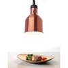 Lampa do podgrzewania potraw - wisząca cylindryczna stożkowa miedziana 250W