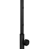 Trampolina fitness do ćwiczeń z regulowanym uchwytem 124 cm czarno-biała