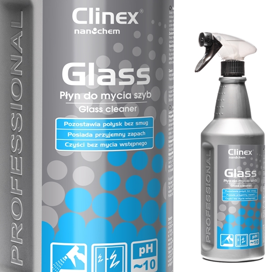Profesjonalny płyn do mycia szyb luster szkła bez smug i zacieków CLINEX Glass 1L