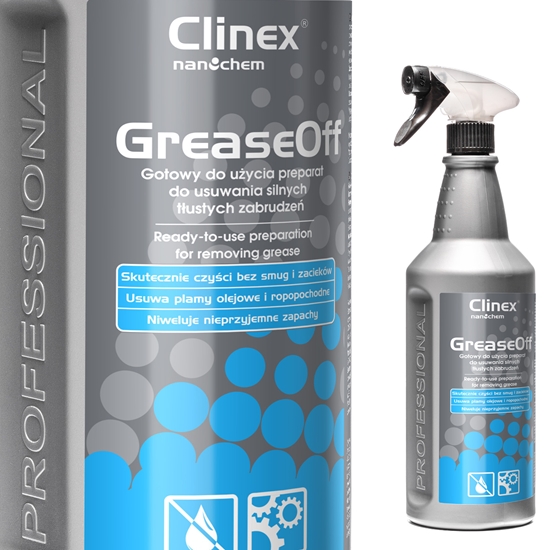 Odtłuszczacz środek do usuwania silnych tłustych zabrudzeń CLINEX GreaseOff 1L