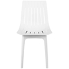 Krzesło plastikowe nowoczesne do domu biura do 150 kg 2 szt. białe