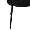 Krzesło kubełkowe ażurowe do domu restauracji do 150 kg 2 szt. czarne