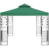 Pawilon ogrodowy altana z ornamentem składana 3 x 3 x 2.6 m zielony