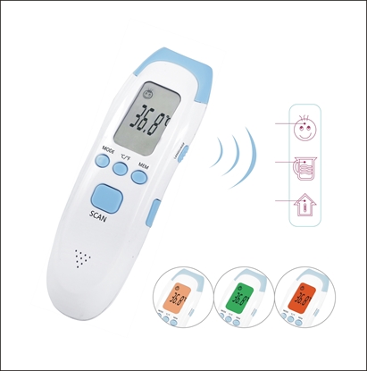 Termometr medyczny z kolorowym wyświetlaczem i głosową prezentacją pomiaru  MesMed MM-380 Ewwel