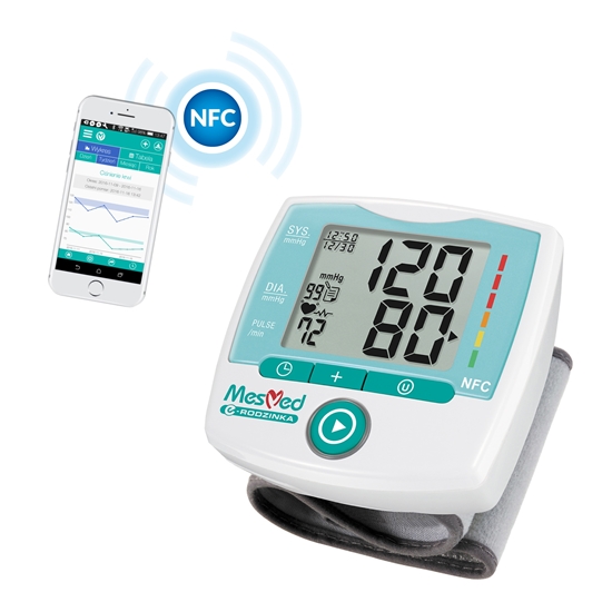 Ciśnieniomierz automatyczny nadgarstkowy MesMed MM-245 NFC Erinte