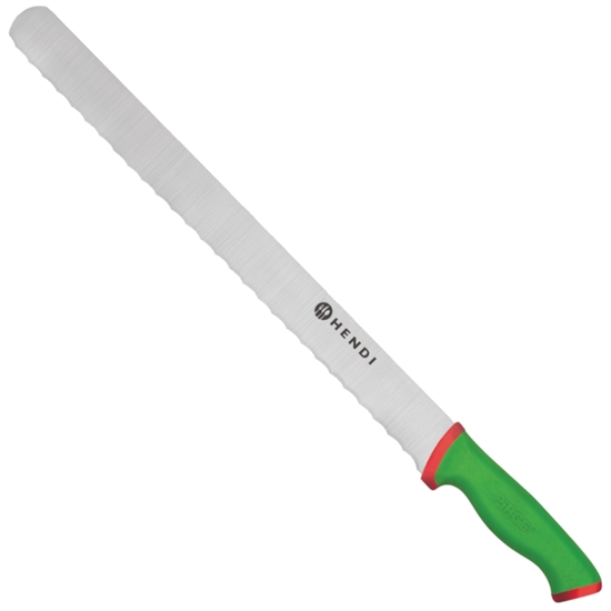 Nóż do krojenia szynki wędlin ząbkowany dł. 360 mm DUO - Hendi 840702