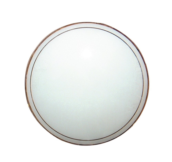 Klosz biały szklany okrągły do plafonu 25cm 62-28672