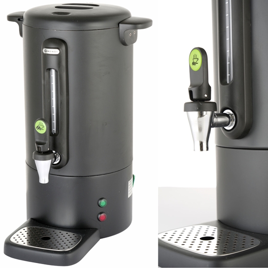 Zaparzacz perkolator do kawy z niekapiącym kranikiem czarny Concept Line 7 l - Hendi 211472